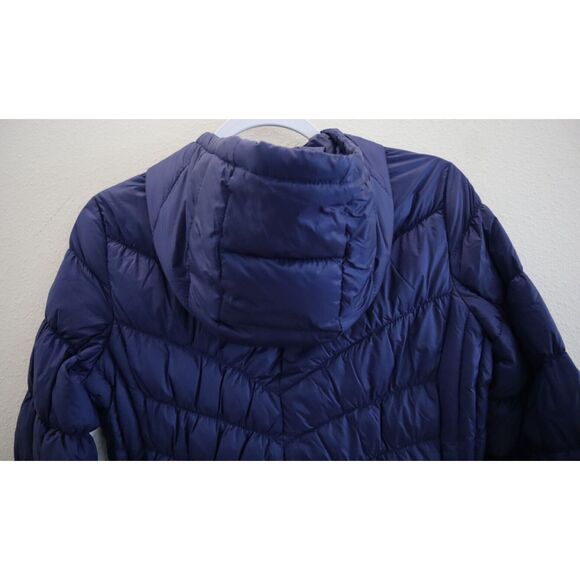 Michael Kors Women's Petite Sz S Blue Packable Down Puffer Coat Jacket - Picture 6 of 12